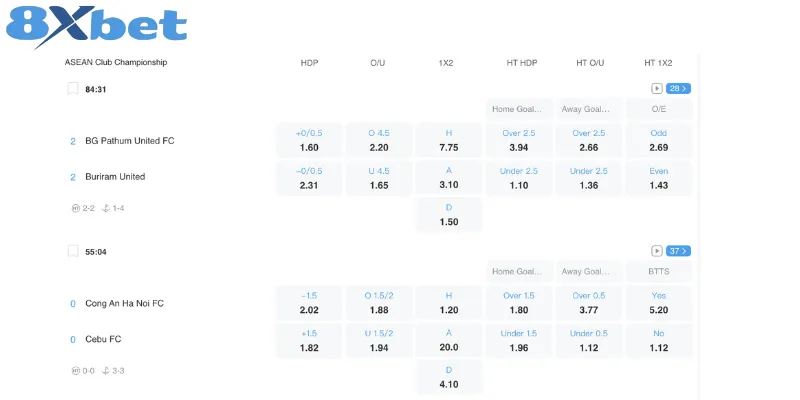 Game cá cược thể thao đa dạng